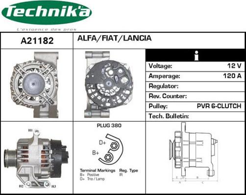 Technika A21182 - Alternator furqanavto.az