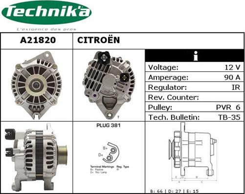 Technika A21820 - Alternator furqanavto.az