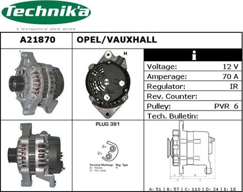 Technika A21870 - Alternator furqanavto.az