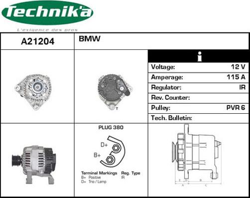 Technika A21204 - Alternator furqanavto.az