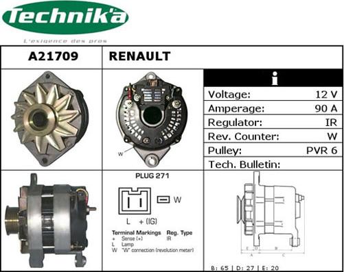 Technika A21709 - Alternator furqanavto.az