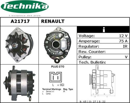 Technika A21717 - Alternator furqanavto.az