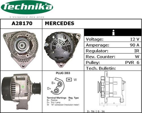 Technika A28170 - Alternator furqanavto.az