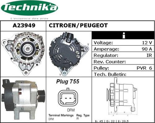 Technika A23949 - Alternator furqanavto.az