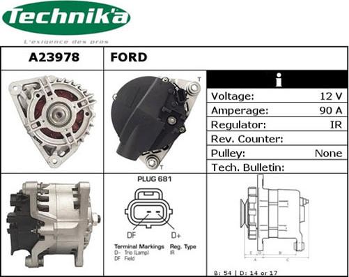 Technika A23978 - Alternator furqanavto.az