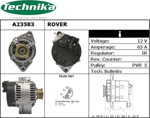 Technika A23583 - Alternator furqanavto.az