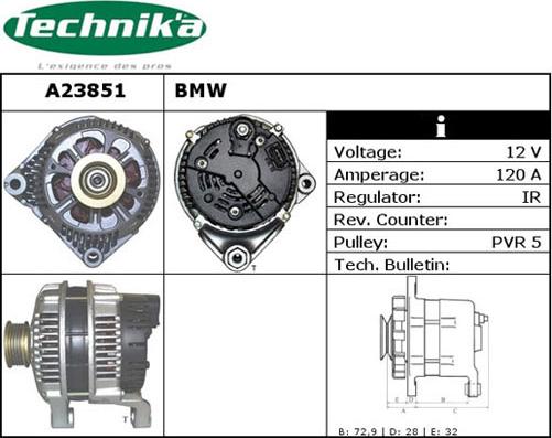 Technika A23851 - Alternator furqanavto.az