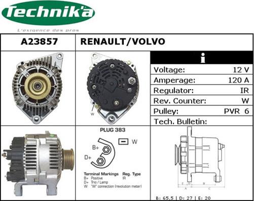 Technika A23857 - Alternator furqanavto.az