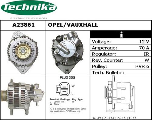 Technika A23861 - Alternator furqanavto.az