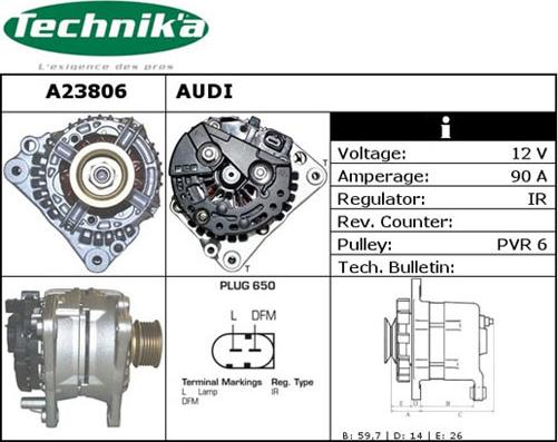 Technika A23806 - Alternator furqanavto.az