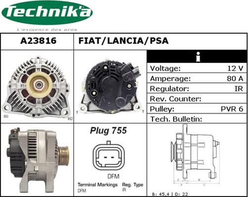 Technika A23816 - Alternator furqanavto.az