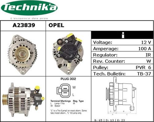 Technika A23839 - Alternator furqanavto.az