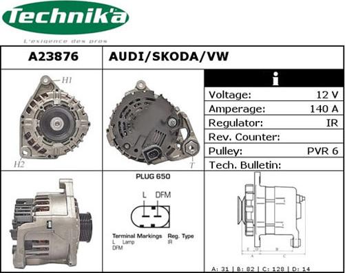 Technika A23876 - Alternator furqanavto.az