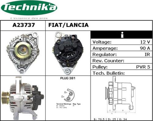 Technika A23737 - Alternator furqanavto.az