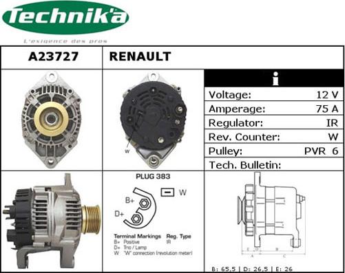 Technika A23727 - Alternator furqanavto.az