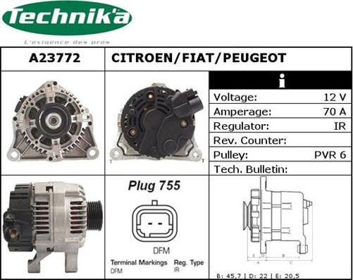 Technika A23772 - Alternator furqanavto.az