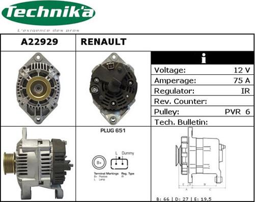 Technika A22929 - Alternator furqanavto.az