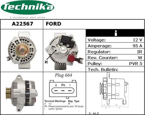 Technika A22567 - Alternator furqanavto.az