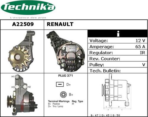 Technika A22509 - Alternator furqanavto.az