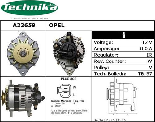 Technika A22659 - Alternator furqanavto.az