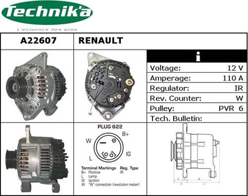 Technika A22607 - Alternator furqanavto.az