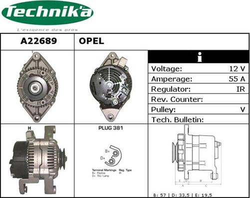 Technika A22689 - Alternator furqanavto.az