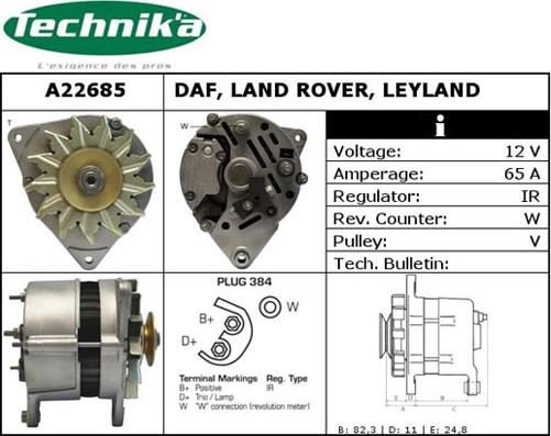 Technika A22685 - Alternator furqanavto.az