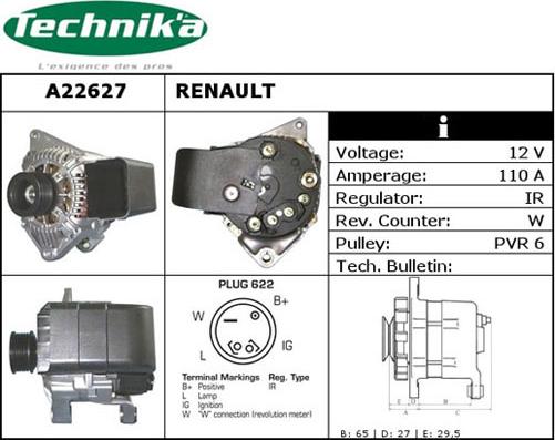 Technika A22627 - Alternator furqanavto.az