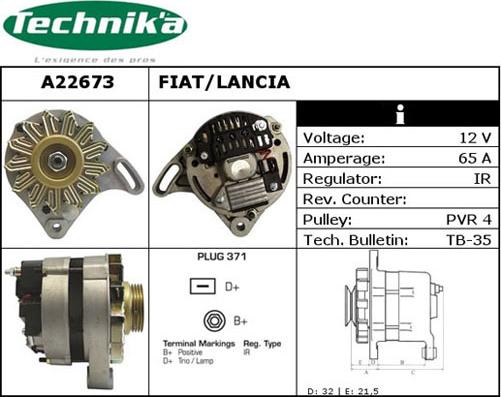 Technika A22673 - Alternator furqanavto.az