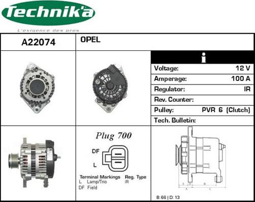 Technika A22074 - Alternator furqanavto.az