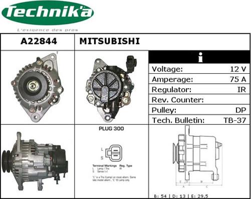 Technika A22844 - Alternator furqanavto.az