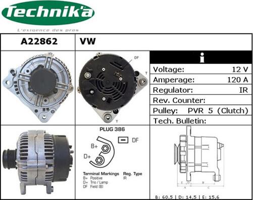 Technika A22862 - Alternator furqanavto.az