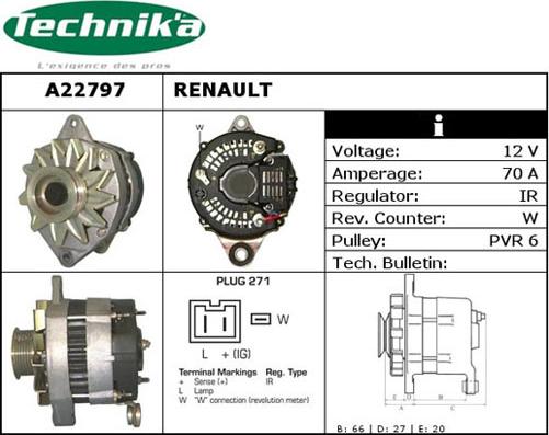 Technika A22797 - Alternator furqanavto.az