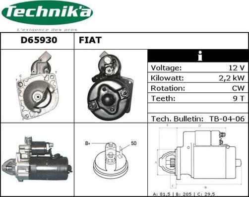 Technika D65930 - Başlanğıc furqanavto.az