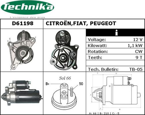 Technika D61198 - Başlanğıc furqanavto.az