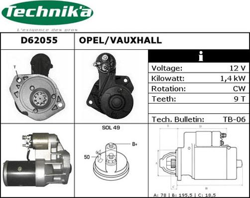 Technika D62055 - Başlanğıc furqanavto.az