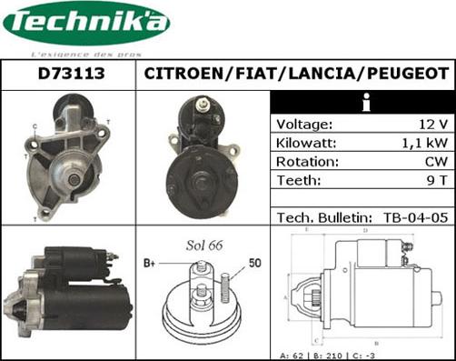 Technika D73113 - Başlanğıc furqanavto.az