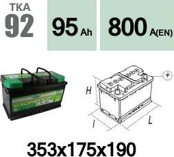 Technika TKA92 - Başlanğıc batareyası furqanavto.az