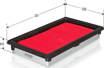 Tecneco Filters AR1675PM - Hava filtri furqanavto.az