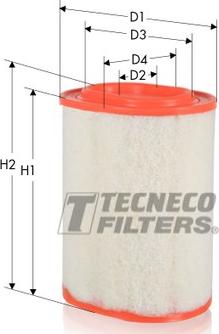 Tecneco Filters AR18161-OV - Hava filtri furqanavto.az