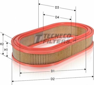 Tecneco Filters AR361-OV - Hava filtri furqanavto.az