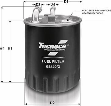 Tecneco Filters GS820/2 - Yanacaq filtri furqanavto.az