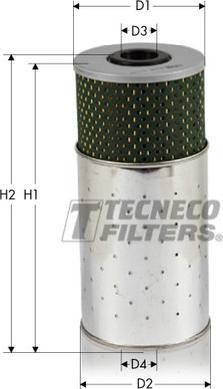 Tecneco Filters OL033L - Yağ filtri furqanavto.az