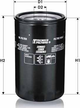 Tecneco Filters OL4528 - Yağ filtri furqanavto.az