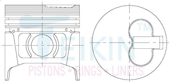 Teikin 44176.075 - Piston furqanavto.az