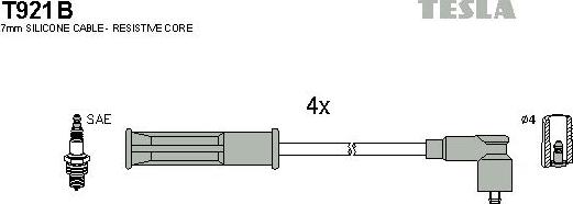 TESLA T921B - Alovlanma kabeli dəsti furqanavto.az