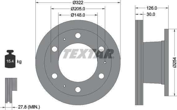 Textar 93084300 - Əyləc Diski furqanavto.az