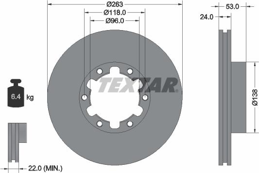 Textar 93191900 - Əyləc Diski furqanavto.az