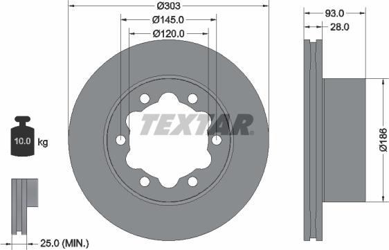 Textar 93143405 - Əyləc Diski furqanavto.az