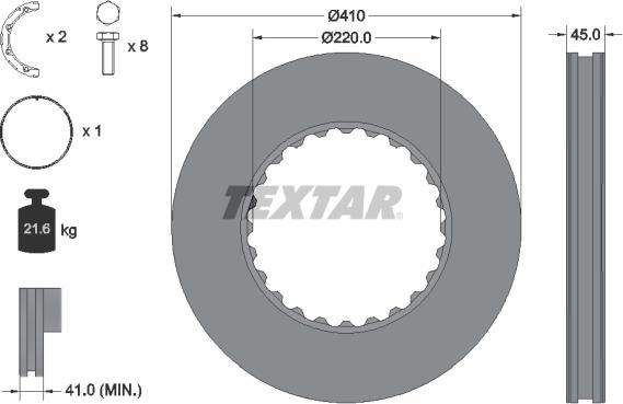 Textar 93322700 - Əyləc Diski furqanavto.az